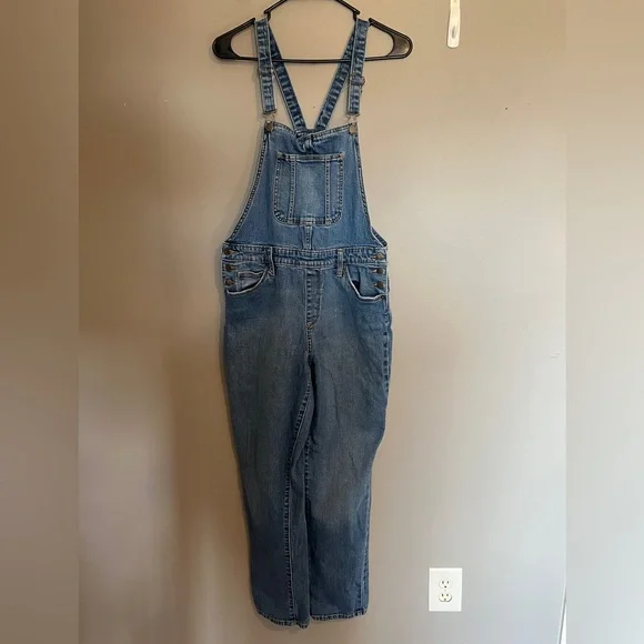 Universal Thread Blue Denim Overalls Size 8/29 - Picture 1 of 7